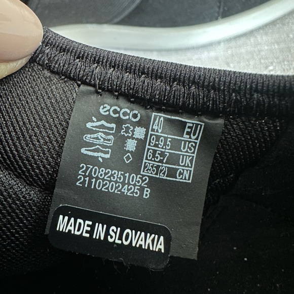 New ECCO Sense Li Black Mesh Light Slip On Casual Sneakers Women’s EU40 US9-9.5 - Picture 10 of 13